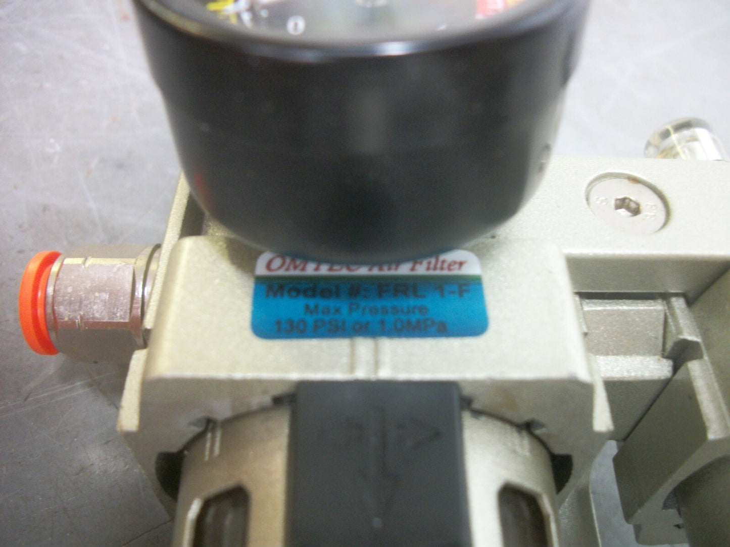 OMTEC 1/4" NPT PNEUMATIC FILTER/LUBRICATOR/REGULATOR FRL-1-F FRL-1-RL NOB