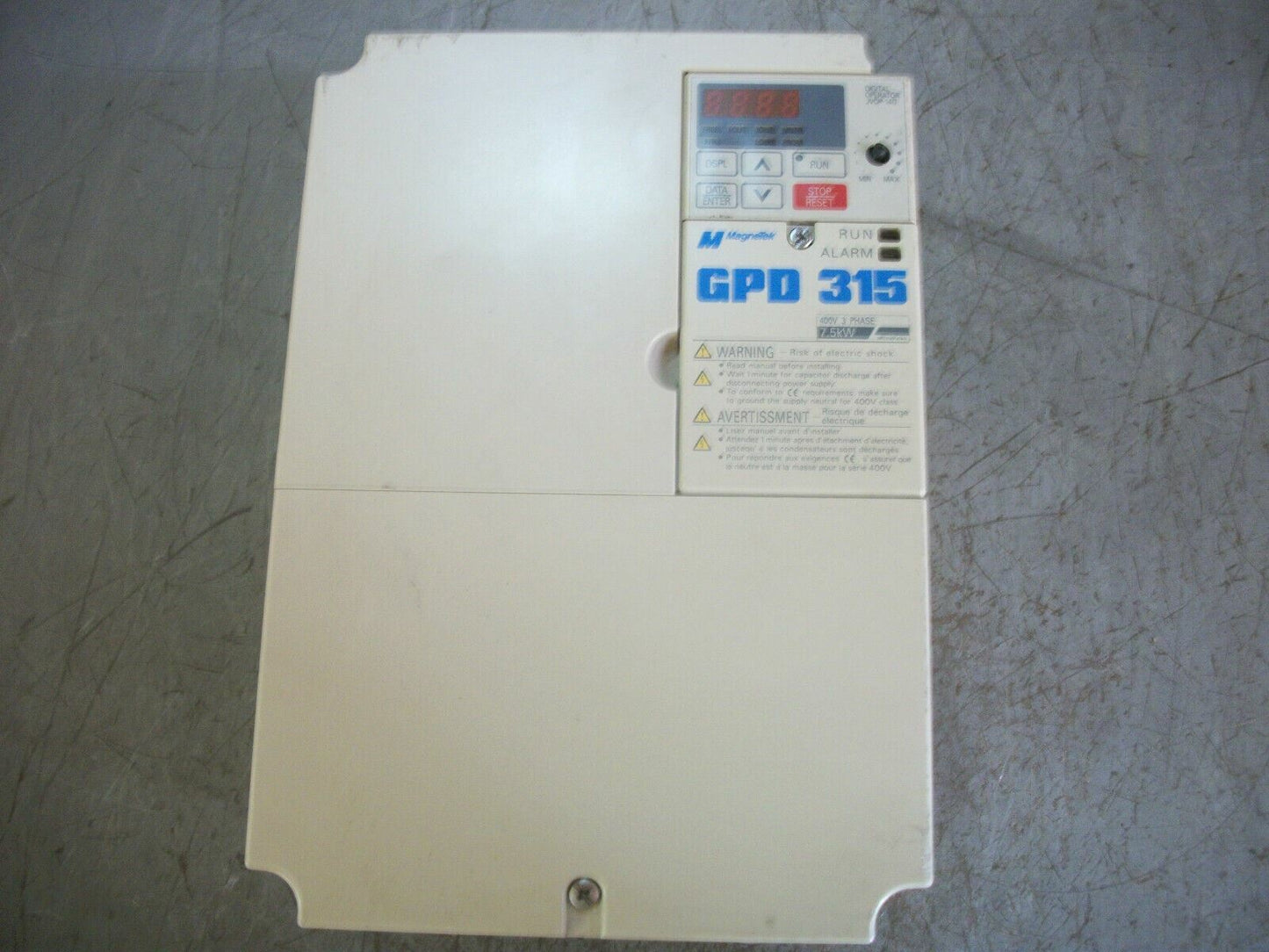 MAGNETEK GPD 315 AC DRIVE MVB015 460VOLT 3PH 14.8AMP