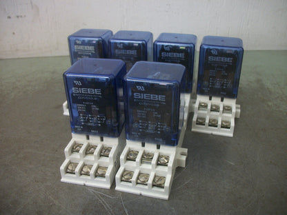 SIEBE ENVIRONMENTAL CONTROLS LOT OF 6 3PDT RELAYS P-127-1-4 24VCOIL 10AMP 240VAC