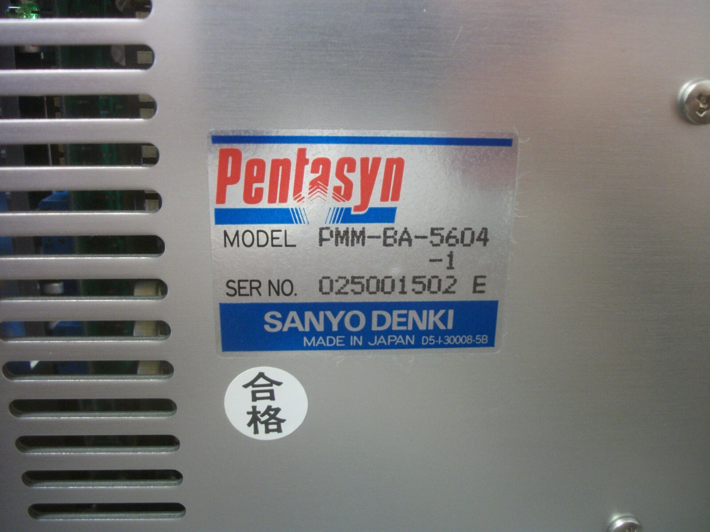 SANYO DENKI PENTASYN STEPPING DRIVER PMM-BA-5604-1 100/115VOLT NOB