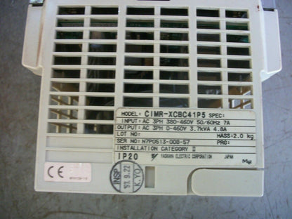 YASKAWA VS MINI 3.7KVA AC DRIVE CIMR-XCBC41P5 3PH 460VOLT 4.8AMP