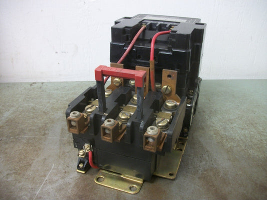 SQUARE D SIZE 3 MOTOR STARTER 8536SEO1 600VCOIL 3PH 600V 50HP
