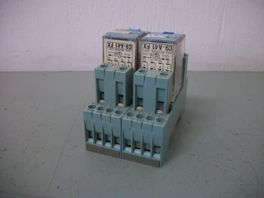 RELECO LOT OF 2 4PDT RELAYS C9-A41-FX 24VCOIL 3AMP