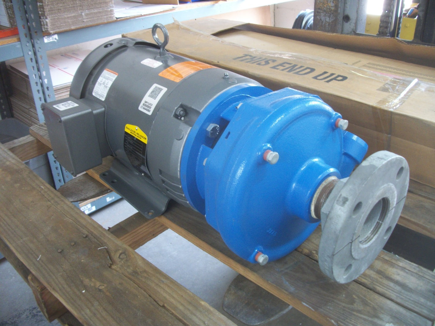 GOULDS 1-1/2 X 2-8 6-3/4 CENTRIFUGAL PUMP MODEL 3656 BALDOR 10HP JMM3711T 460V