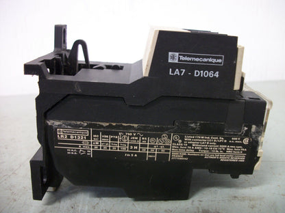 TELEMECANIQUE THERMAL OVERLOAD RELAY LR2D1321 1.2-1.8AMP