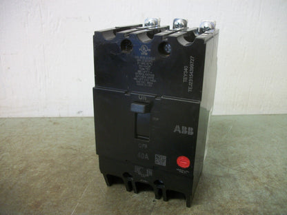 GE TEY CIRCUIT BREAKER TEY340 40AMP 480VOLT 3POLE