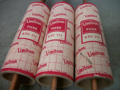 BUSSMANN LOT OF 3 LIMITRON FUSES KTS175 175AMP 600VOLT