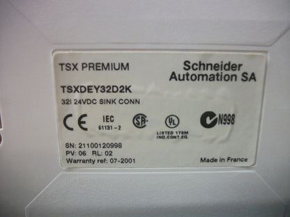 TELEMECANIQUE TSX PREMIUM DIGITAL INPUT PLC MODULE TSXDEY32D2K