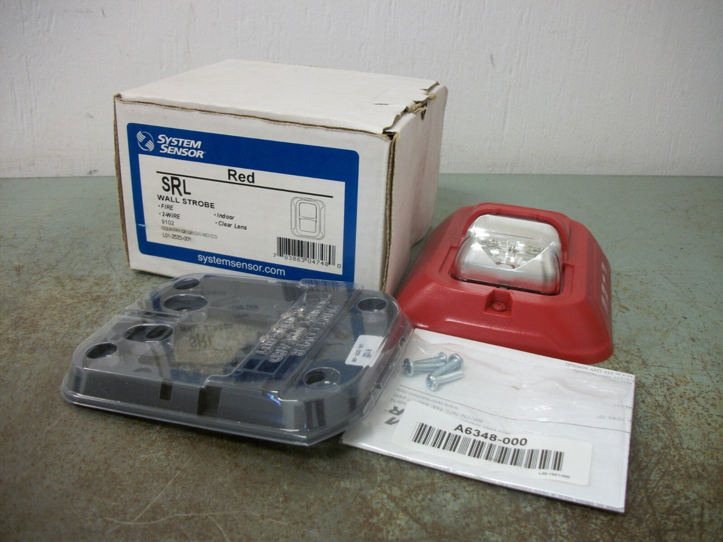 SYSTEM SENSOR RED FIRE WALL STROBE SRL NIB