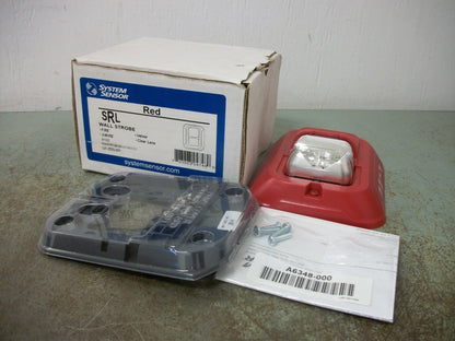 SYSTEM SENSOR RED FIRE WALL STROBE SRL NIB