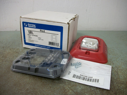 SYSTEM SENSOR RED FIRE WALL STROBE SRL NIB