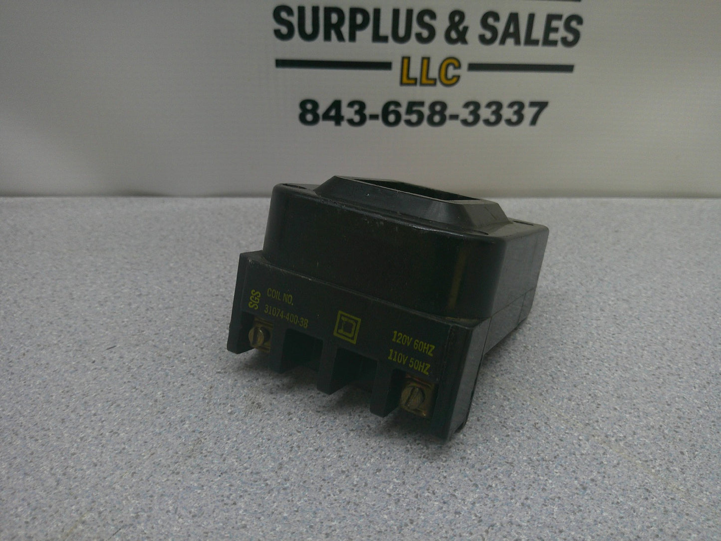 SQUARE D MAGNET COIL FOR SIZE 3 31074-400-38 120VCOIL