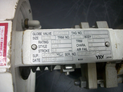 VALTEK YKV FLOWSERVE SIZE 0.5B PNEUMATIC ACTUATOR VALVE M/GV21 150PSI