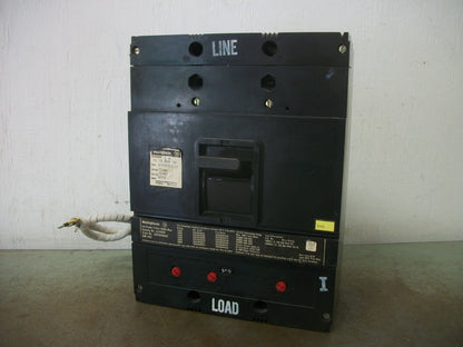 WESTINGHOUSE LA CIRCUIT BREAKER LA3600F 600AMP 600VOLT 3POLE W/600A TRIP + AUX