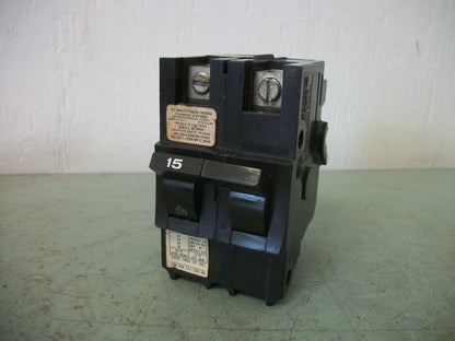 FEDERAL PACIFIC NA CIRCUIT BREAKER NA215 15AMP 240VOLT 2POLE