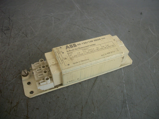 ABB BALLAST FOR FLUORESCENT LAMPS 40-120/120 SN50-V35 120VOLT
