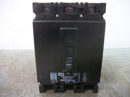 WESTINGHOUSE EHB CIRCUIT BREAKER EHB3070 70AMP 480VOLT 3POLE