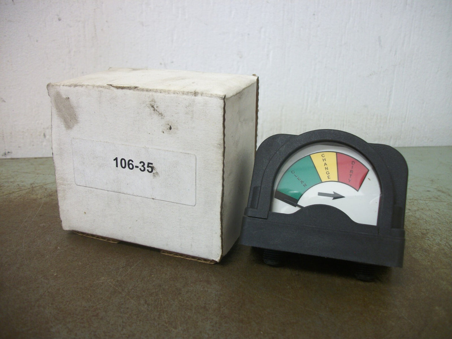 MASTER PNEUMATIC DETROIT HIGH-FLOW VANGUARD FILTER CHANGE GAUGE 106-35 NIB