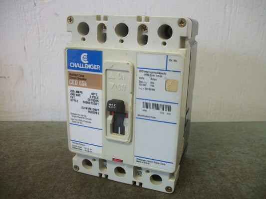 CHALLENGER CED CIRCUIT BREAKER CED3225 225AMP 240VOLT 3POLE