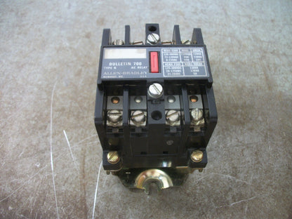 ALLEN-BRADLEY AC CONTROL RELAY SERIES C 700-N400A1 120VCOIL