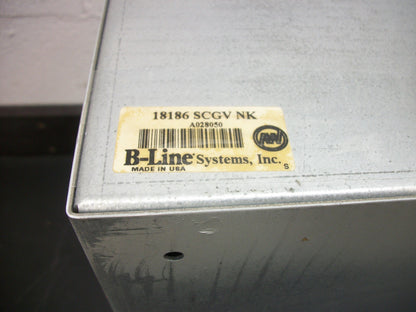 B-LINE 18 X 18 X 6 SCREW COVER ENCLOSURE 18186-SCGV-NK NEW