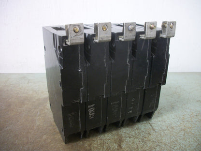 GE LOT OF 5 TEY CIRCUIT BREAKERS TEY120 20AMP 277VOLT 1POLE