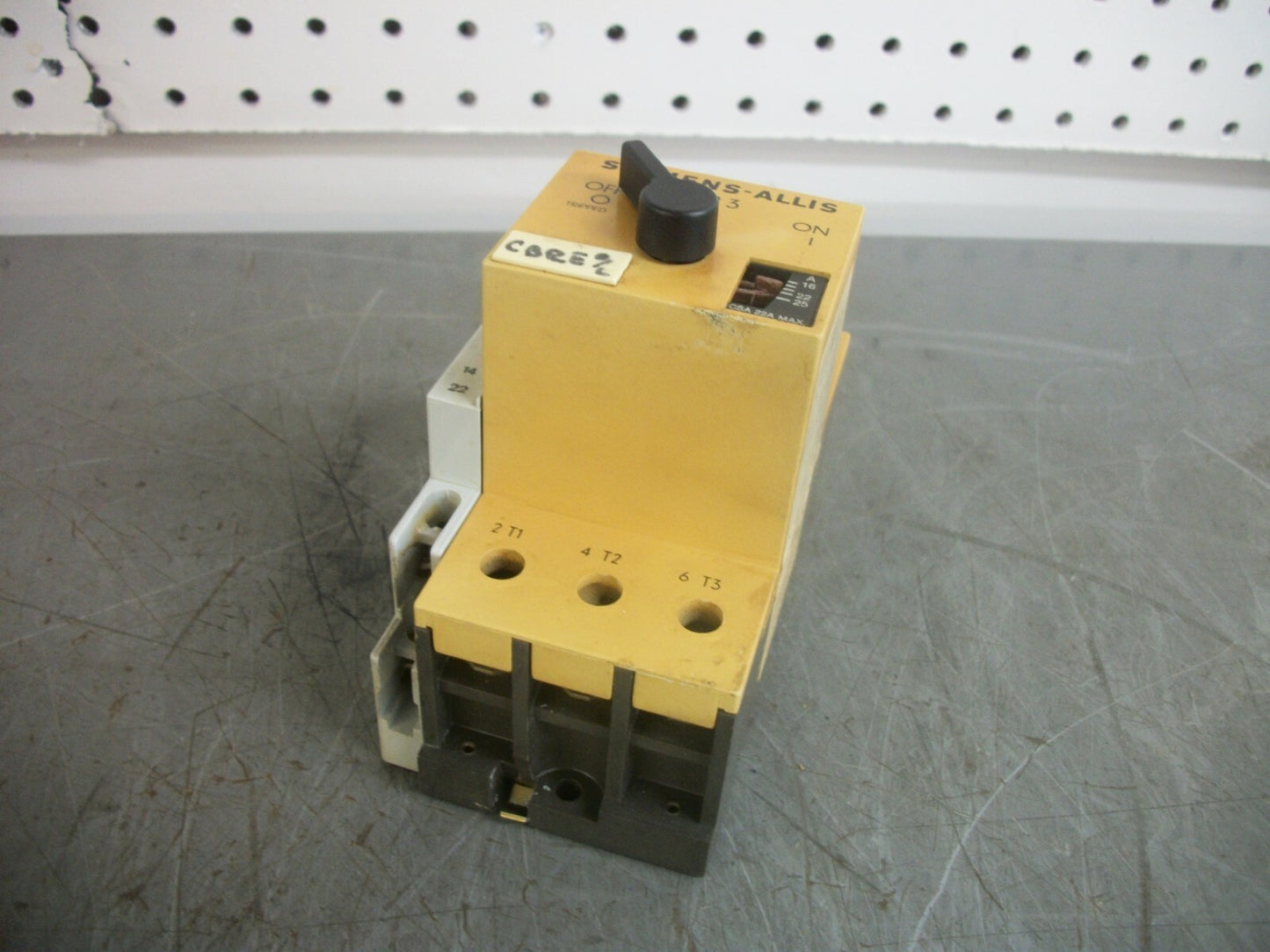 SIEMENS MANUAL STARTER PROTECTOR MSP30S 16-25AMP 3PH 600V 25HP