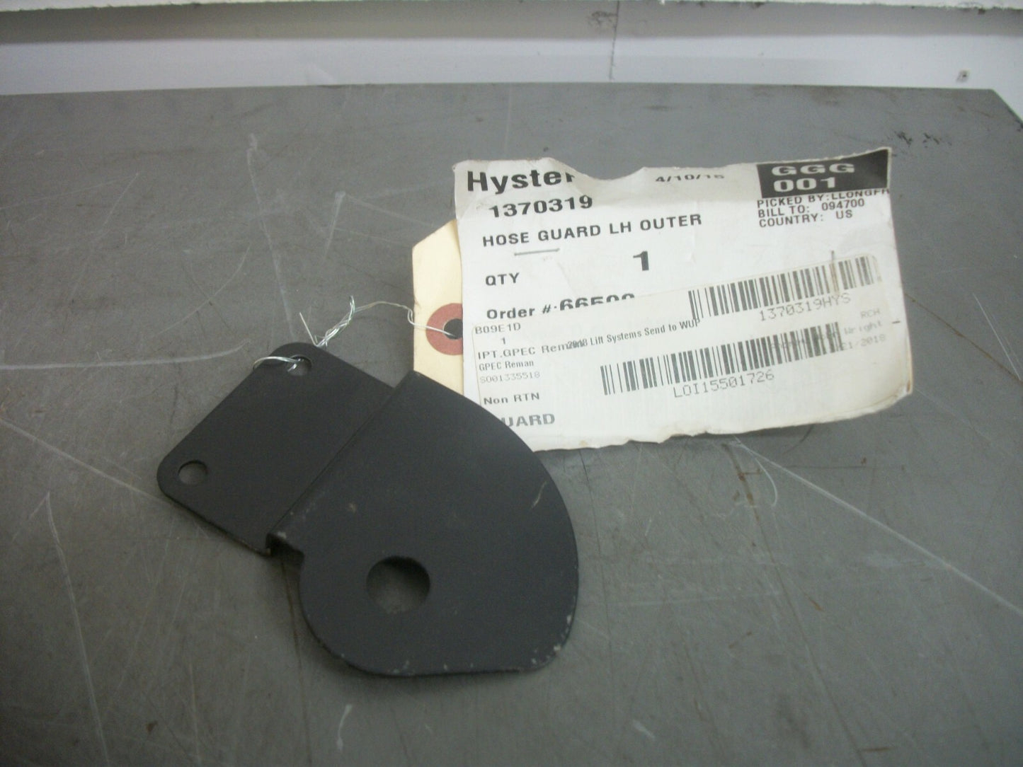 HYSTER FORKLIFT OUTER LH HOSE GUARD 1370319 NEW