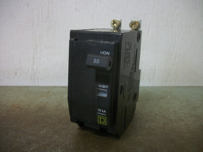 SQUARE D QOB CIRCUIT BREAKER QOB250 50AMP 240VOLT 2POLE