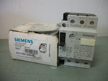 SIEMENS MOTOR CIRCUIT BREAKER 3VU1300-2MD00 0.24-0.4AMP NIB