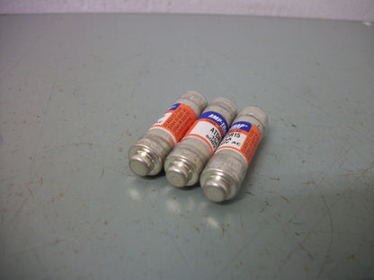 FERRAZ-SHAWMUT LOT OF 3 AMP-TRAP 2000 FUSES ATDR15 15AMP 600VOLT