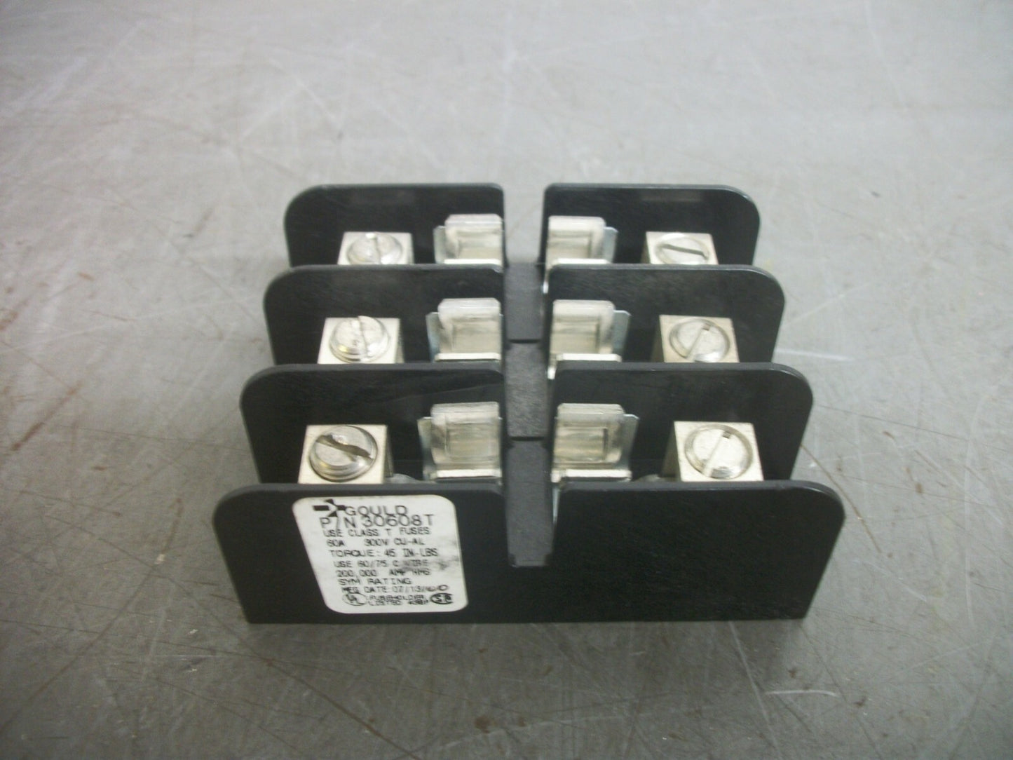 GOULD SHAWMUT FUSEHOLDER 30608T 60AMP 300VOLT 3POLE