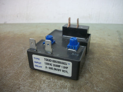 AIROTRONICS 3-30SEC CUBE/RELAY SOLID STATE TIMER TGKAD1030/030AA2J 120VOLT 20AMP