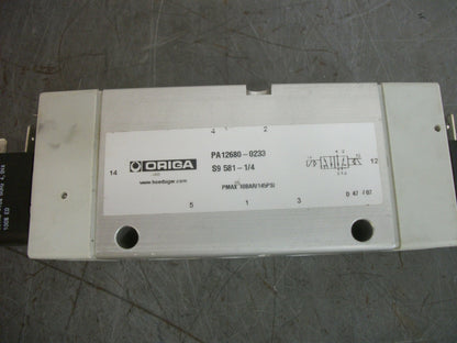 ORIGA 1/4" SOLENOID VALVE PA12680-0233 NOB