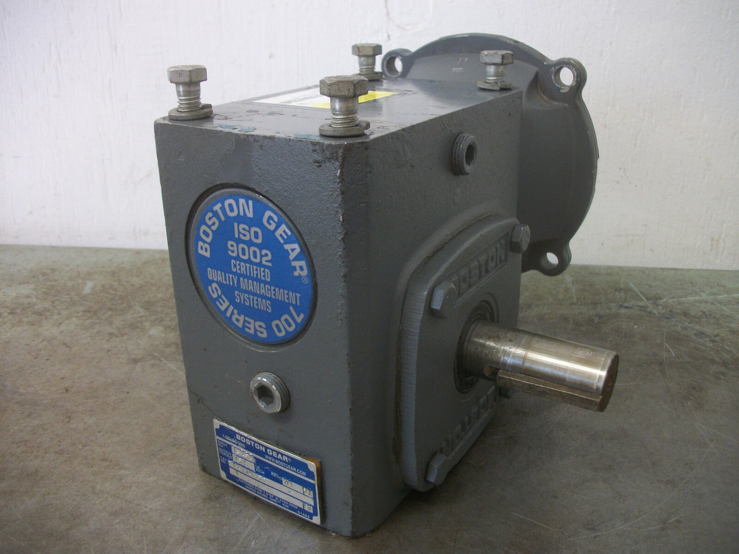 BOSTON GEAR 20:1 RATIO GEAR BOX SPEED REDUCER F7210B5G