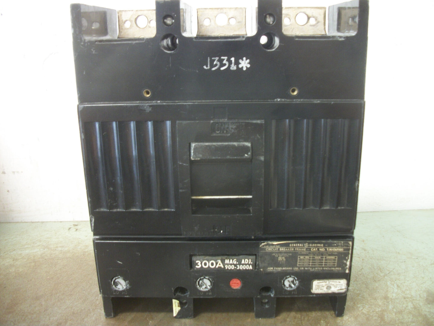 GE TJK CIRCUIT BREAKER TJK436F000 400AMP 600VOLT 3POLE W/300A TRIP