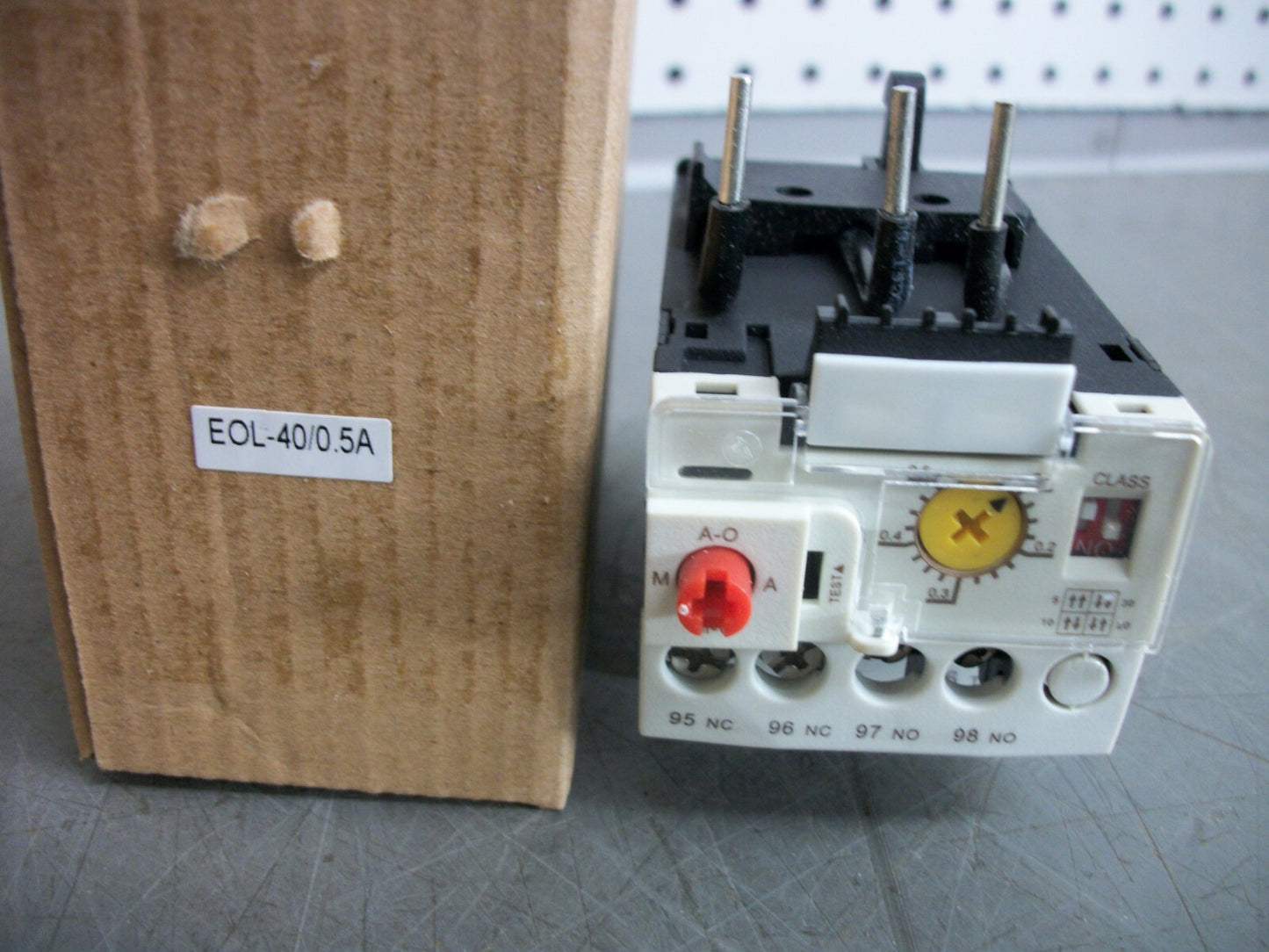 TECO THERMAL OVERLOAD RELAY EOL-40/0.5A 0.1-0.5AMP NIB