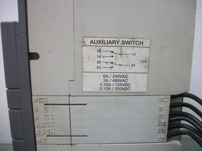 ABB SACE S4 S4H CIRCUIT BREAKER 122160023-002 250AMP 600VOLT 3POLE W/SHUNT+AUX
