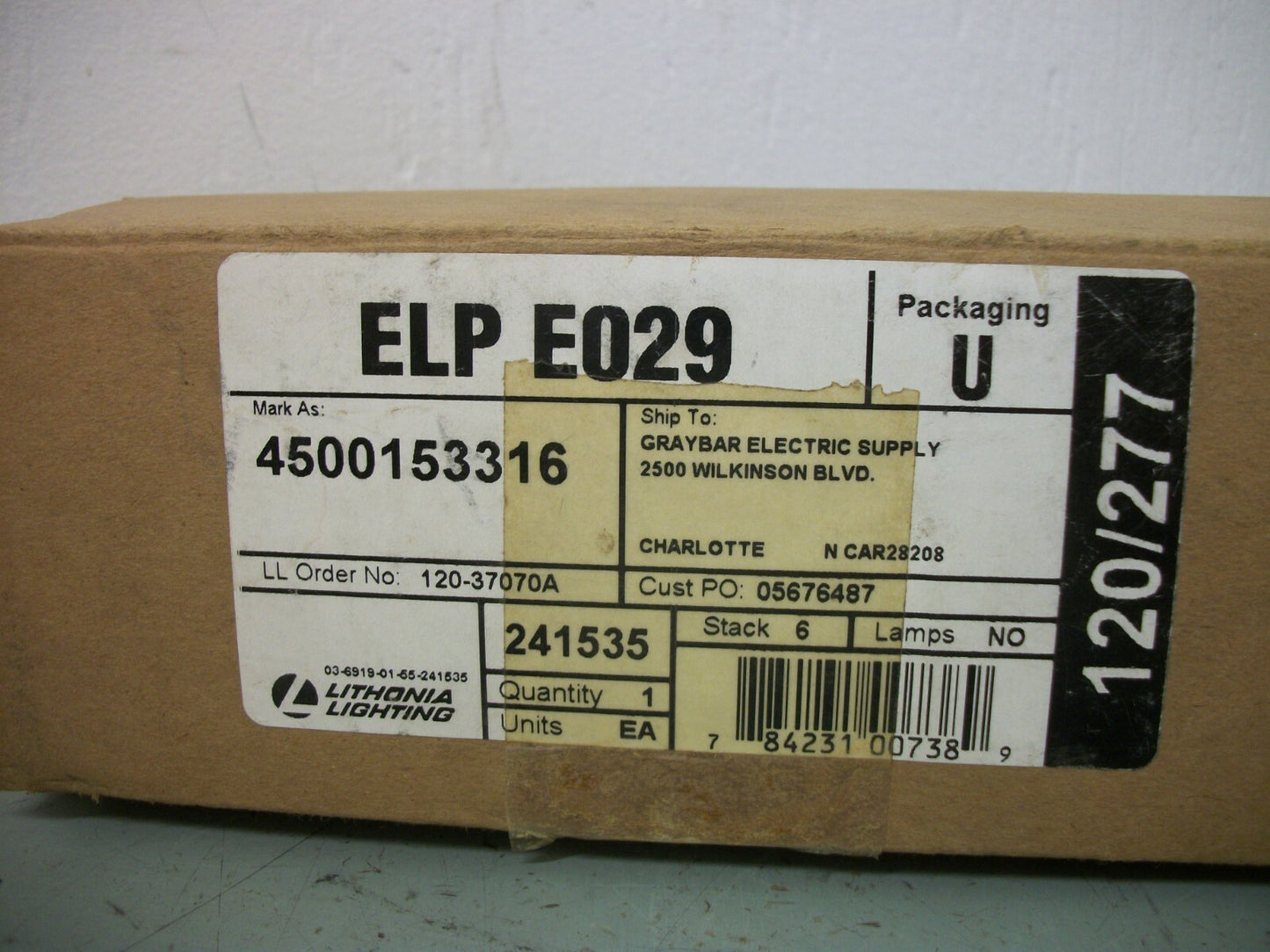 LITHONIA LIGHTING 120/277VOLT BOARD ELP E029 NIB