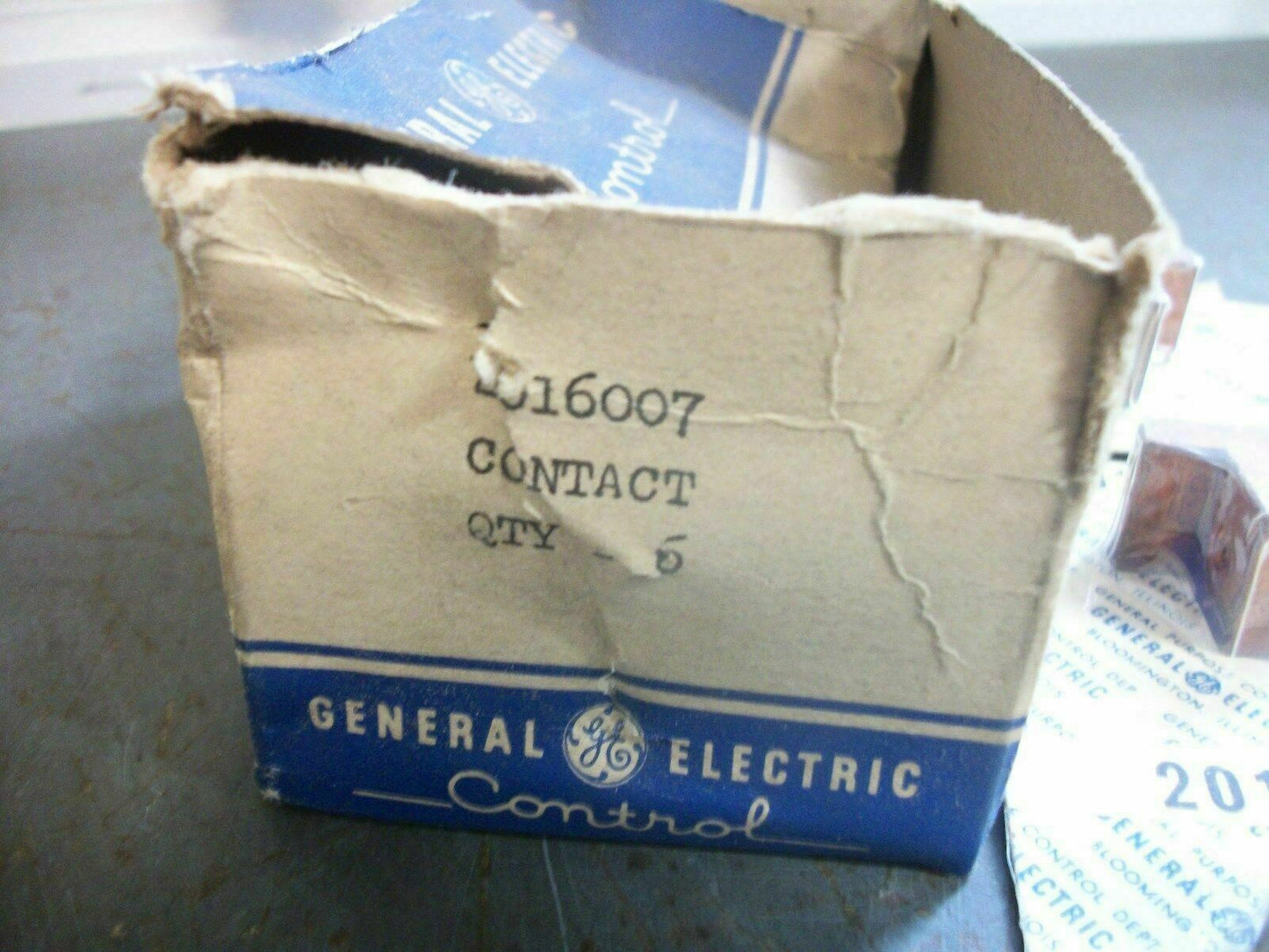 GE BOX OF 6 CONTACTS 2016007 *NIB*