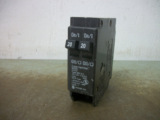 CUTLER-HAMMER BD TANDEM CIRCUIT BREAKER BD2020 20AMP 240VOLT 2POLE