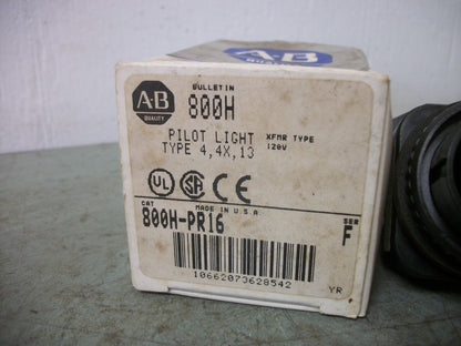 ALLEN-BRADLEY PILOT LIGHT 800H-PR16 120VOLT NIB