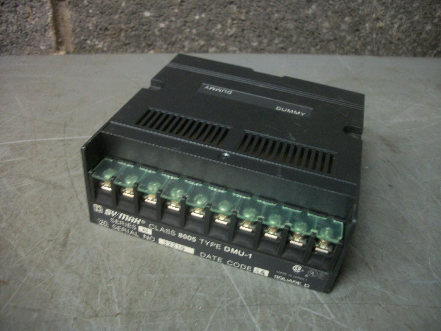 SQUARE D SY/MAX I/O DUMMY PLC MODULE 8005DMU1