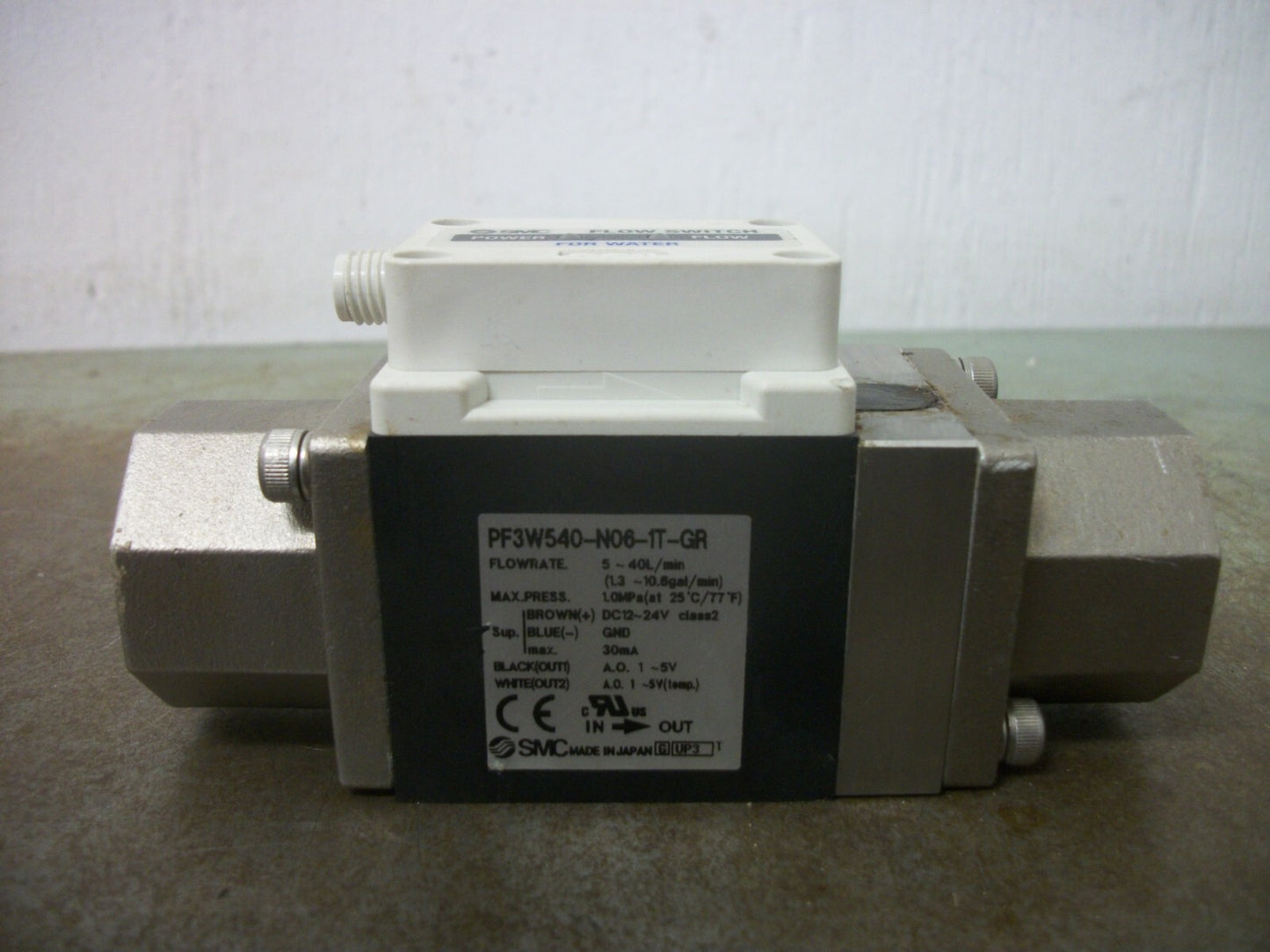 SMC REMOTE SENSOR DIGITAL FLOW SWITCH FOR WATER PF3W540-N06-1T-GR