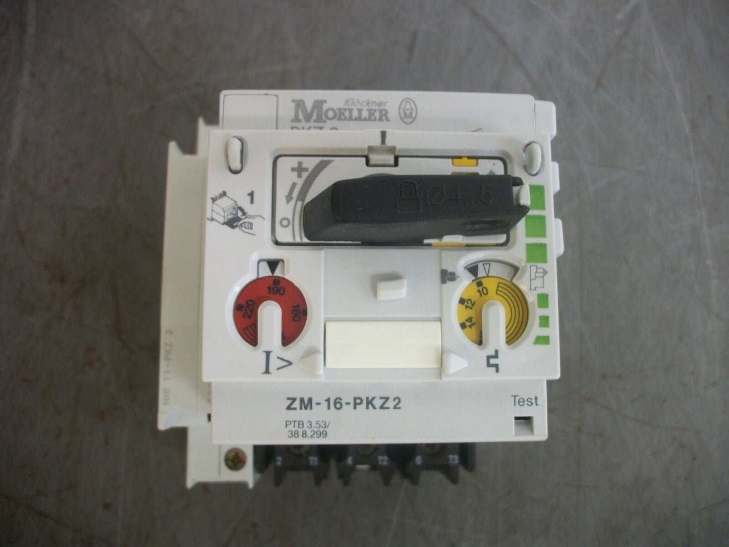 KLOCKNER-MOELLER PKZ2 MOTOR PROTECTOR CIRCUIT BREAKER ZM-16-PKZ2 10-16AMP