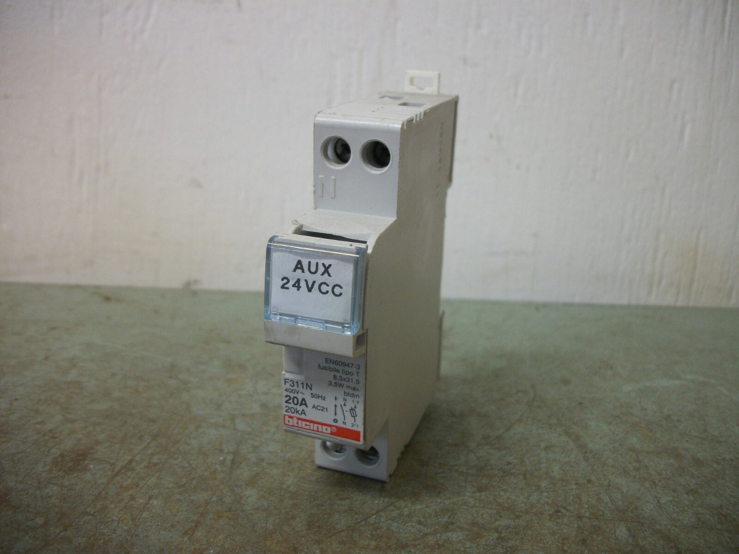 BTICINO FUSEHOLDER F311N 20AMP 400VOLT 1POLE