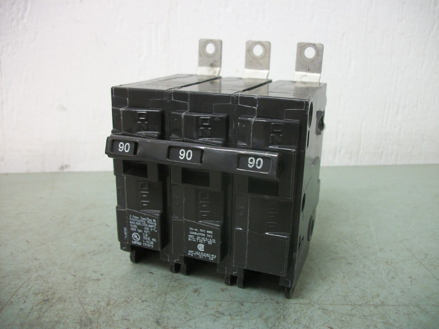 SIEMENS BL CIRCUIT BREAKER B390 90AMP 240VOLT 3POLE