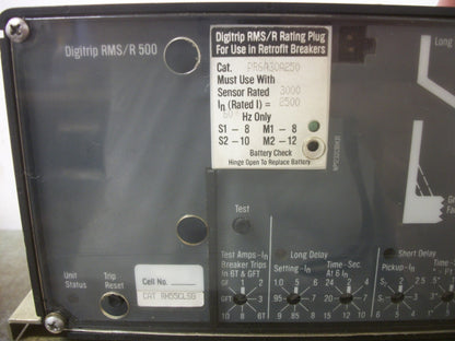 WESTINGHOUSE DIGITRIP RMS RETROFIT RMS/R 500 TRIP UNIT RH55CLSG 2500AMP TRIP