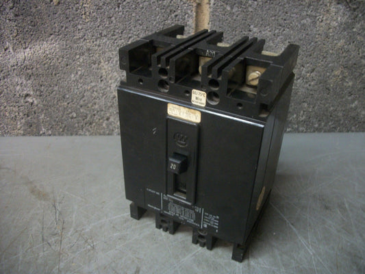 WESTINGHOUSE FB CIRCUIT BREAKER FB3020 20AMP 600VOLT 3POLE