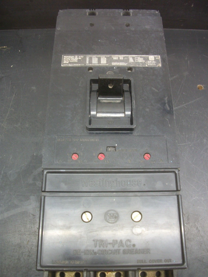 WESTINGHOUSE NB CIRCUIT BREAKER NB3800PF 800AMP 600VOLT 3POLE W/600A TR NO COVER